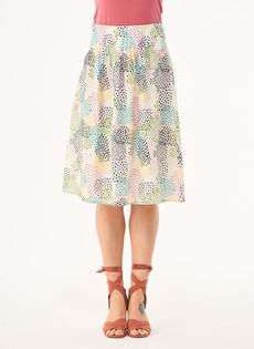 Midi Skirt Dot Print Multicolor via Shop Like You Give a Damn
