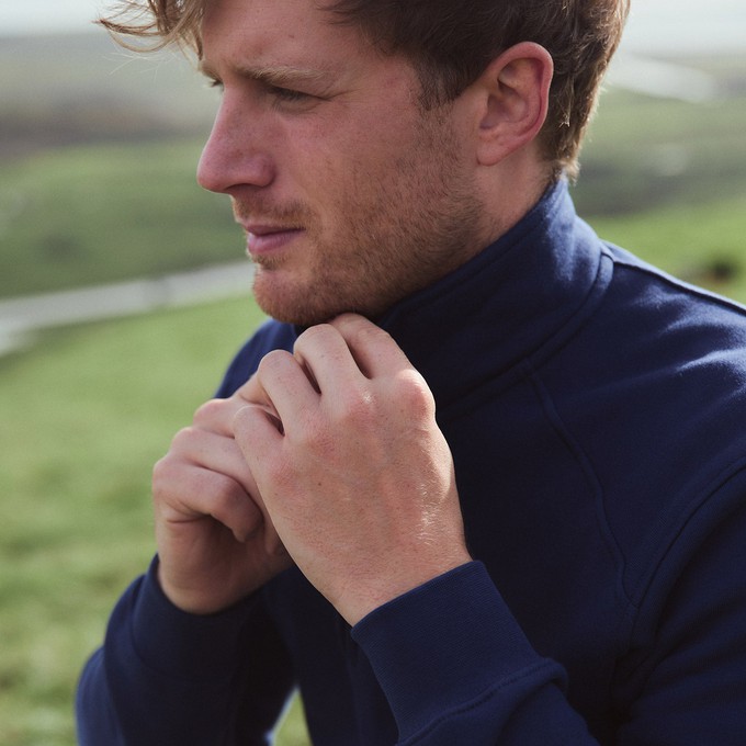 nevis organic cotton quarter zip from Silverstick