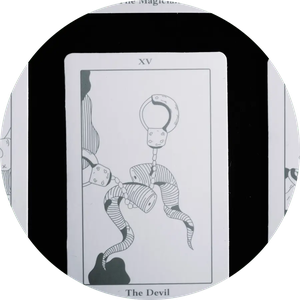 Tarot Kerze #15 Der Teufel from Skin Matter