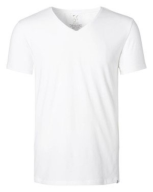 T-shirt - Regular V-neck 2-pack - White from SKOT