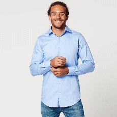 Shirt - Slim Fit - Circular Blue via SKOT