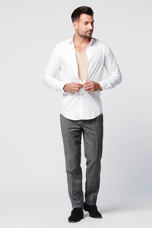 Basic T-shirt Invisible Deep V-neck Men | 2-pack from SKOT