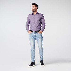 Shirt - Slim Fit - Checkered Purple from SKOT