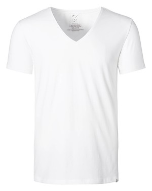 T-shirt - Deep V-neck 2-pack - White from SKOT