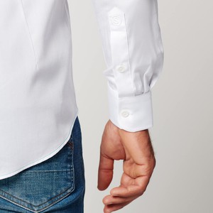 Shirt - Slim Fit Sleeve Lenght 7 - Circular White from SKOT