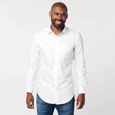 Shirt - Circular White - Regular Fit - Brest Pocket via SKOT