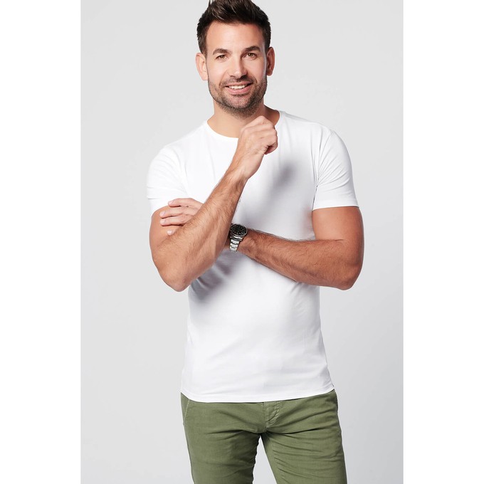 T-shirt - Round Neck 2-pack - White from SKOT