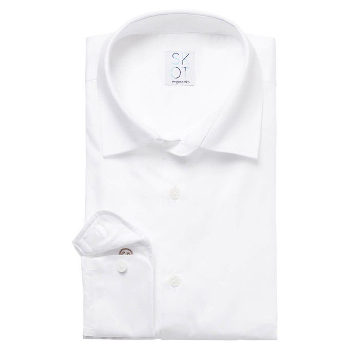 Shirt - Slim Fit Sleeve Lenght 7 - Circular White from SKOT