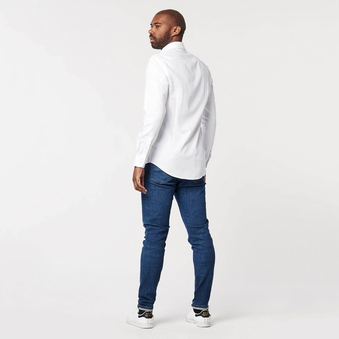 Shirt - Circular White - Regular Fit - Brest Pocket from SKOT