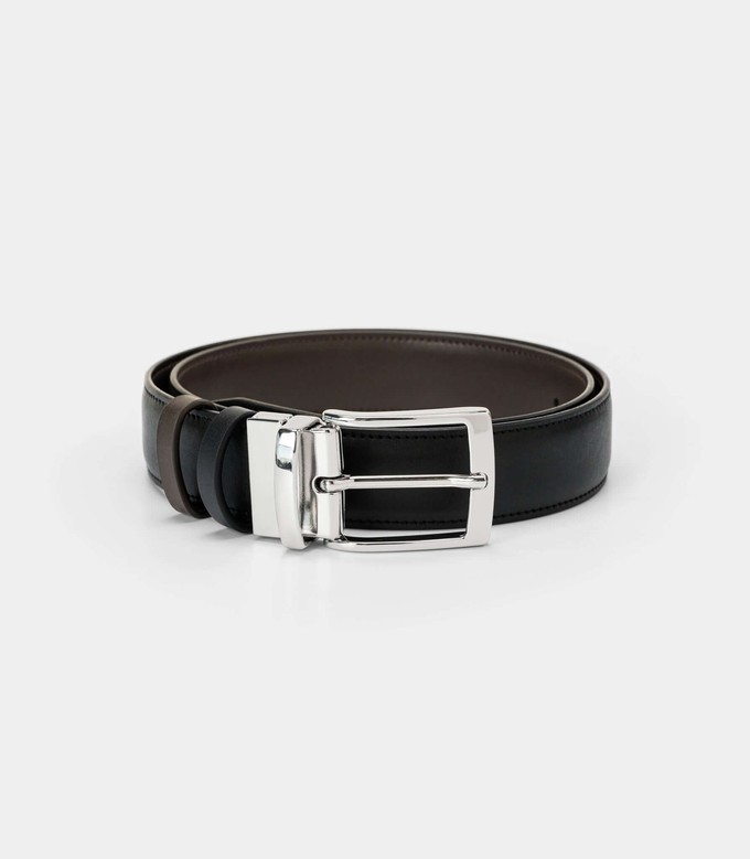Reversible Vegan Belt - Black & Brown from Solari Milano