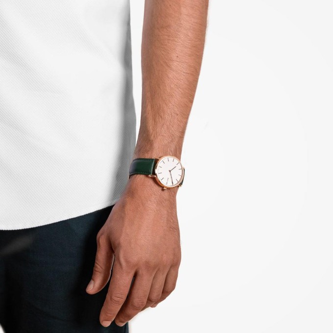 White Solar Watch | Grey Mesh from Solios Watches