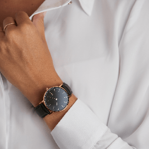 Black Solar Watch | Blue Mesh from Solios Watches