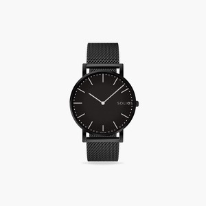 Black Solar Watch | Black Mesh from Solios Watches