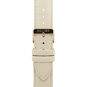 Cream Eco Vegan Leather Strap from Solios Watches