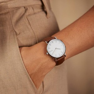 White Solar Watch | Blue Vegan Leather from Solios Watches