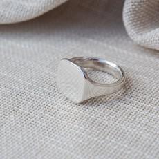 Squared Signet ring  - Silver from Solitude the Label