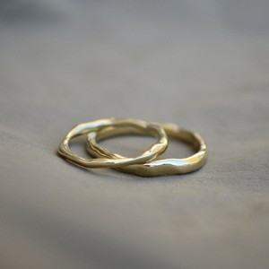 Organic wedding band slim - Gold 14k from Solitude the Label