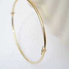 Round Bangle - 14k gold via Solitude the Label