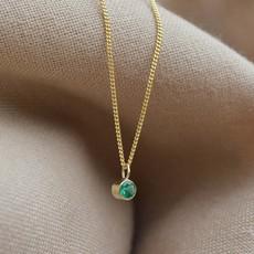 Emerald Necklace - Gold 14k from Solitude the Label