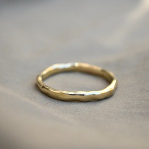 Organic wedding band chunky - Gold 14k from Solitude the Label