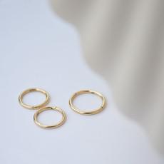 Click earhoop - Gold 14k via Solitude the Label