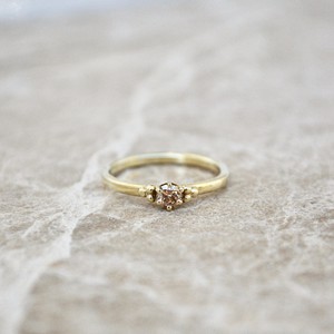 Brown diamond ring - Gold 14k & Diamond from Solitude the Label