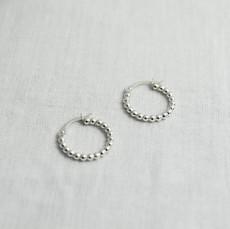 Dotted Earhoops - Silver from Solitude the Label