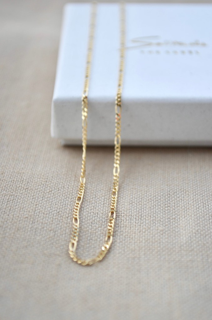 Chunky Figaro Necklace - Gold 14k from Solitude the Label