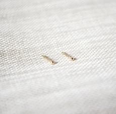 Tiny Earpins - Gold 14k from Solitude the Label