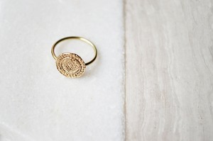 Coin Ring - Gold 14k from Solitude the Label
