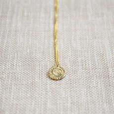Coin Necklace - Gold 14k via Solitude the Label
