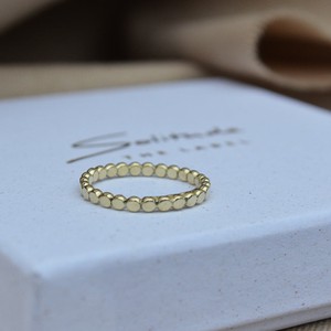Flat Dotted Ring - Gold 14k from Solitude the Label
