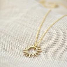 Sun Necklace - Gold 14k via Solitude the Label