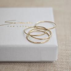 Ultra Thin Stacking Ring - Gold 14k from Solitude the Label