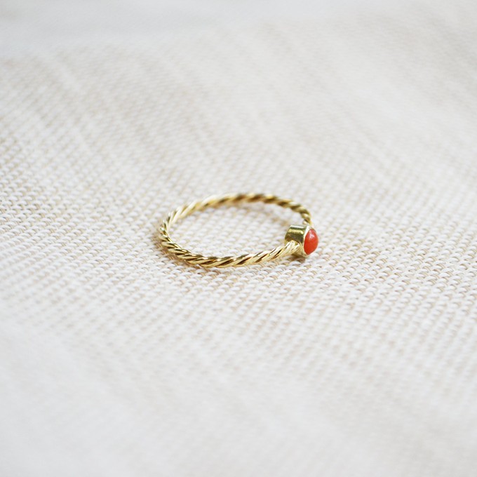 Coral Ring - Gold 14k from Solitude the Label