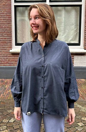 Scia Bluse blauschwarz from Sophie Stone