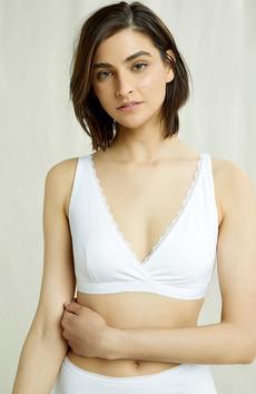 Lace Bra White via Sophie Stone
