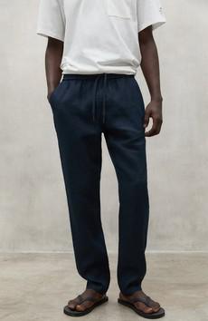 Ethic Leinenhose deep navy via Sophie Stone