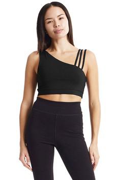 Yoga Asymmetric top black via Sophie Stone