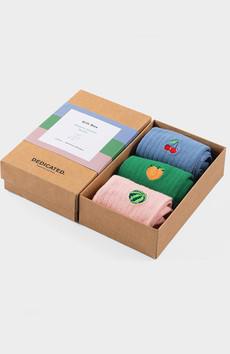 3-pack sokken met fruit via Sophie Stone