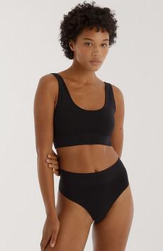 Glatter Bralette schwarz via Sophie Stone