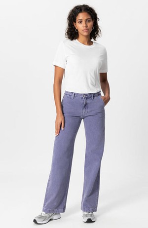 Von Wilma Jeans mit weitem Bein violett from Sophie Stone