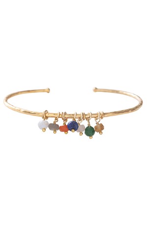Posy-Armband Edelstein-Mix Gold from Sophie Stone