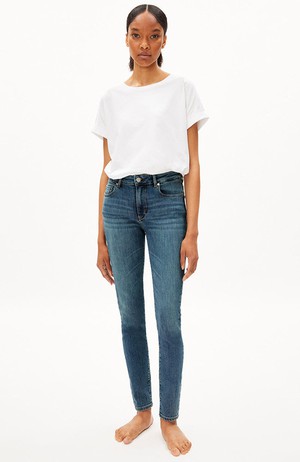 Tillaa Skinny Jeans blau gefärbt from Sophie Stone