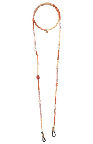 Midsummer Carnelian eyeglass cord from Sophie Stone