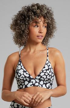 Bikinioberteil Alva Leopard schwarz via Sophie Stone