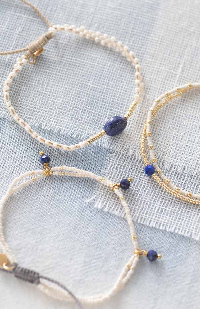 Emotion Armband Lapislazuli Gold from Sophie Stone