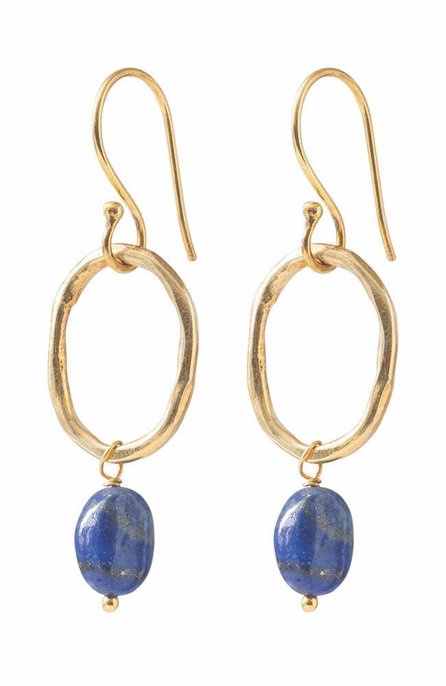 Graceful oorbellen Lapis Lazuli Gold from Sophie Stone