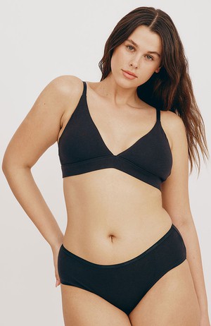 Core Triangel-Bralette schwarz from Sophie Stone