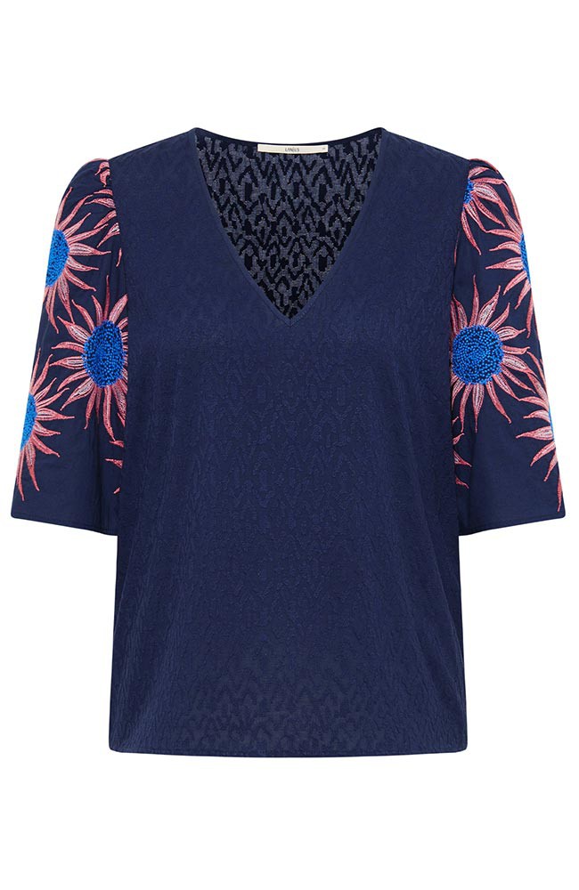 Blouse flower blue from Sophie Stone